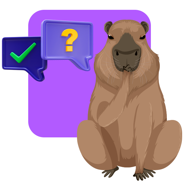 Mascote capivara da BRnet